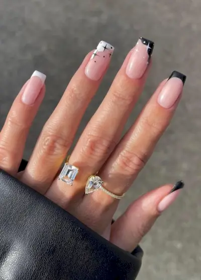 juodi prancūziški nagai