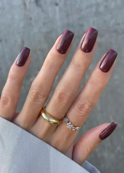 formes et couleurs d'ongles d'automne