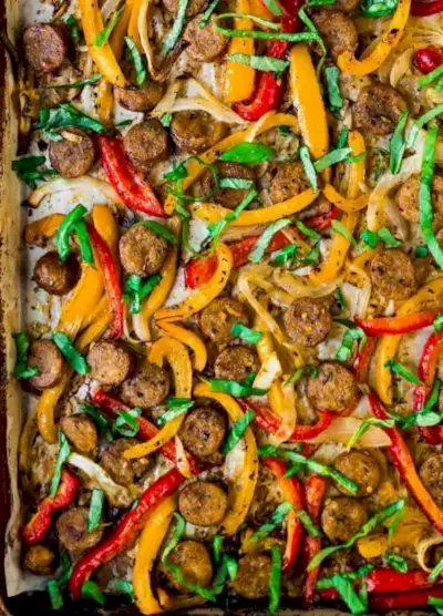 list pánev klobása a papriky snadné recepty na večeři