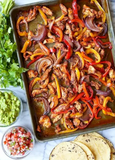 jednoduchý recept na večeři na fajitas