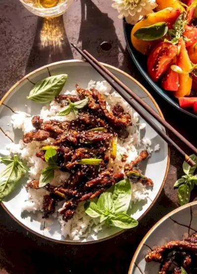 snadný recept na večeři z mongolského hovězího masa