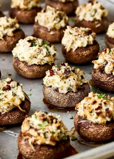 Recepta fàcil de bolets farcits d'aperitiu