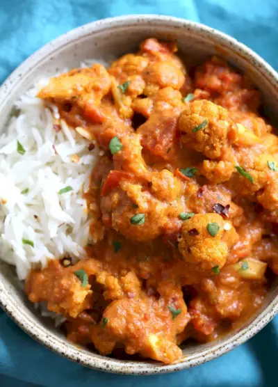 květák tikka masala komfortní jídlo recept