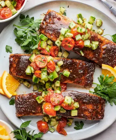 recette de saumon sur plaque