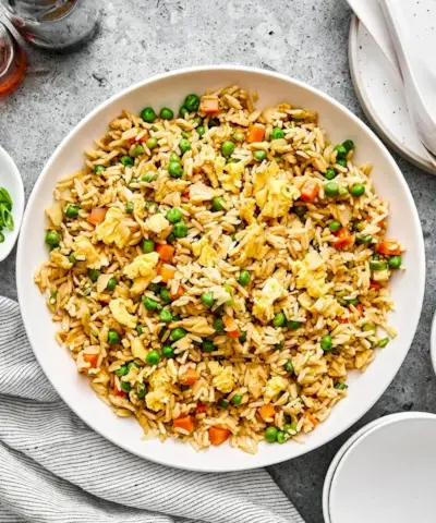 une recette de riz poêlé