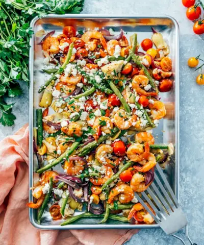 recette de crevettes à la poêle