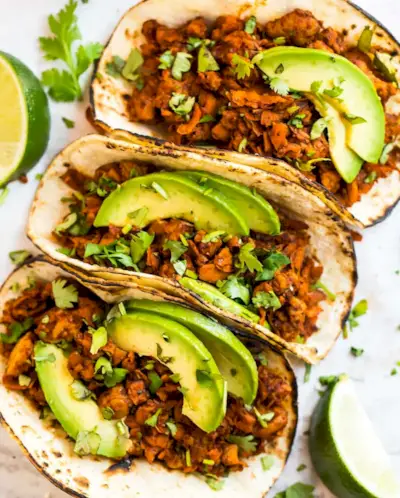 recette de tacos végétariens au tempeh