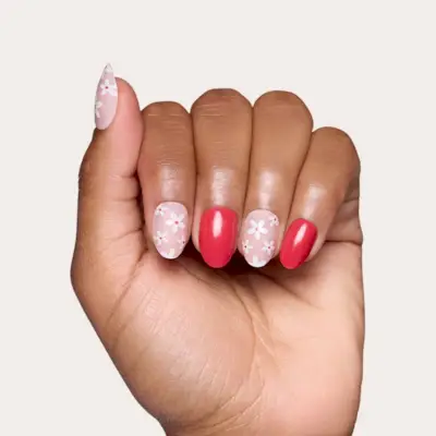 Red Blossom Press-On nehty