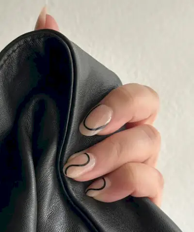 letní natlačovací nehty