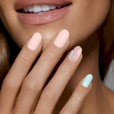 Peach Wave Press-On nehty