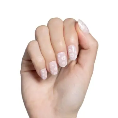 Natlačovací nehty do sprchy s kulatým květem XS