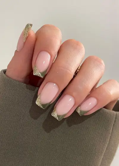 ongles français colorés