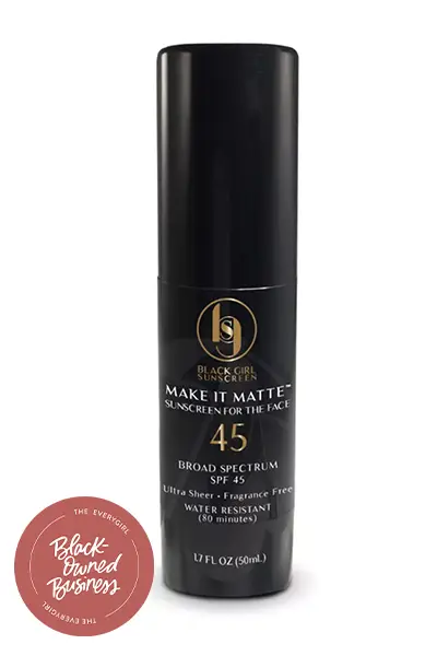 Black Girl Sunscreen va llançar una fórmula mate, així que ho vam provar