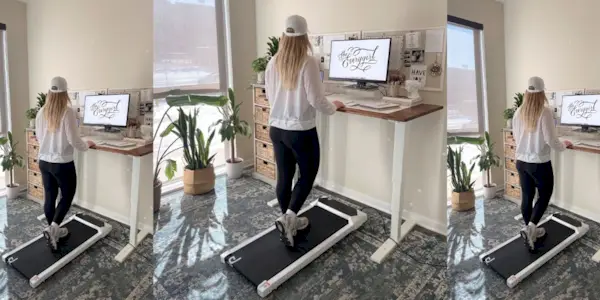 Vaig provar una cinta de córrer sota l'escriptori durant un mes: així és com va anar