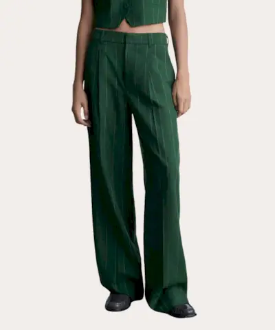 Kalhoty s proužkovaným oblekem