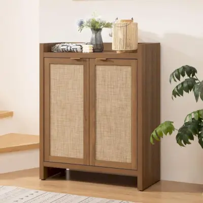 Magas Rattan cipős szekrény