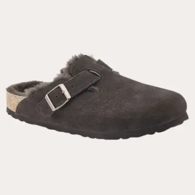 Dřeváky Boston Shearling Suede