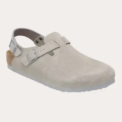 Tokio semišové dřeváky se zadním popruhem