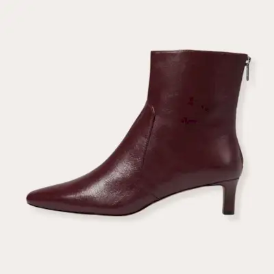 Botes de taló de gatet de pell arrugada