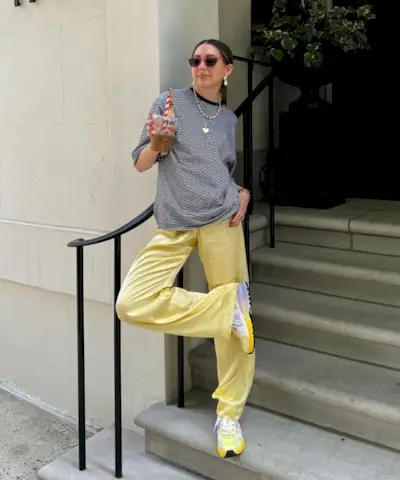 vestit de pantalons de seda