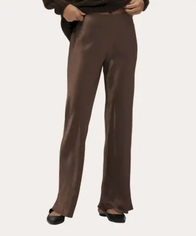 Pantalons de cama ampla de tirar