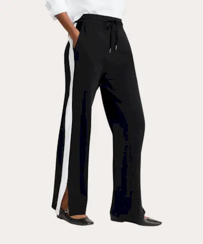 Pantalons relaxats amb ratlles laterals