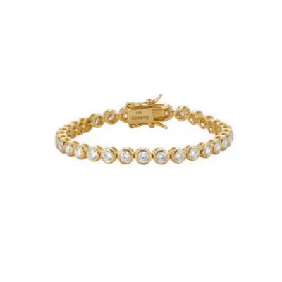 James Bezel bílý safírový náramek