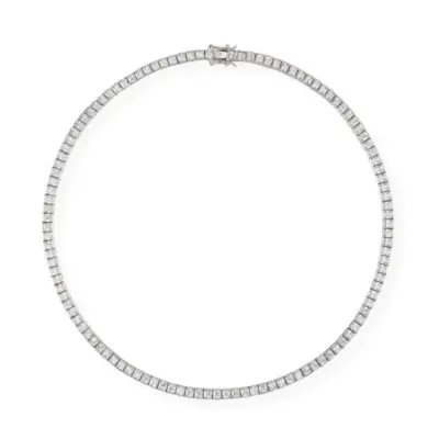 Bílý safírový náhrdelník princezny