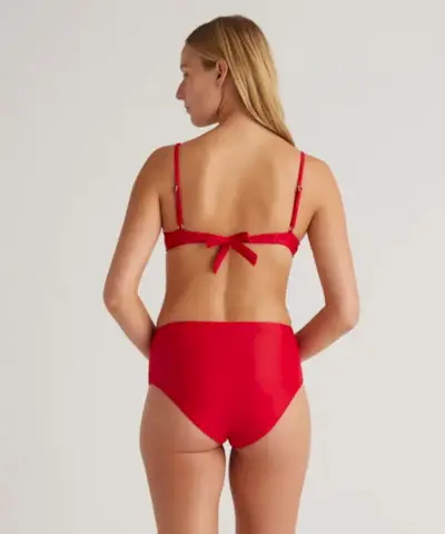 Bas de bikini italien taille haute