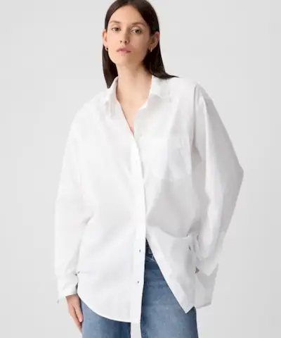 Grande chemise en popeline