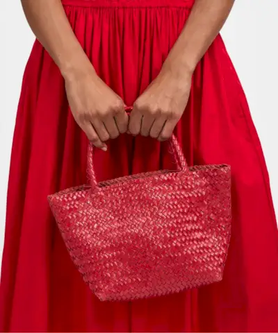 Le mini fourre-tout tissé à la main