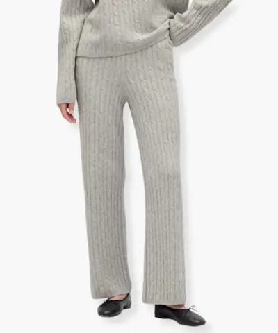 Celana Sweater Rajut Kabel CashSoft