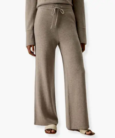 Celana Kaki Lebar Jersey Wol Merino