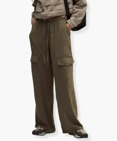 Celana Kargo Santai Bahan Satin