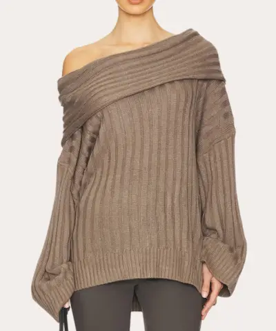 Megztinis be pečių