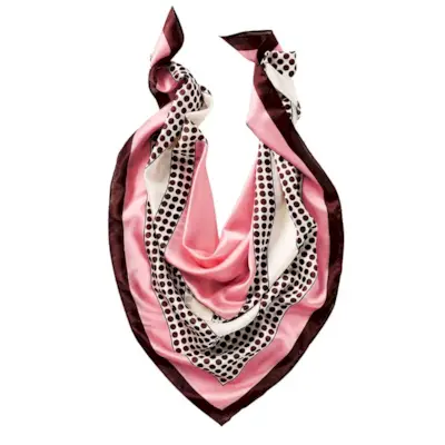 Mocador gran de setí estampat