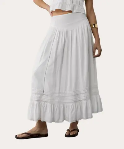 Ruffle Maxi sijonas