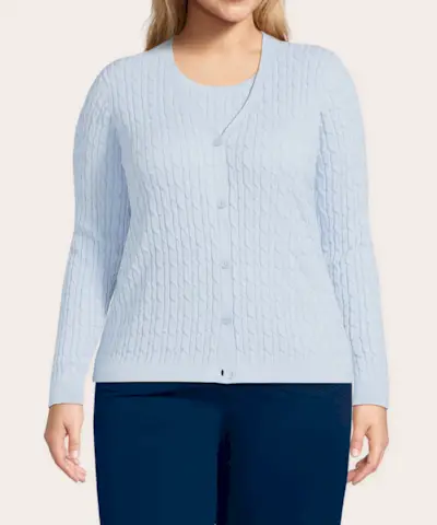 Cardigan en tricot torsadé