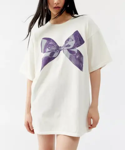 T-shirt avec nœud en détresse