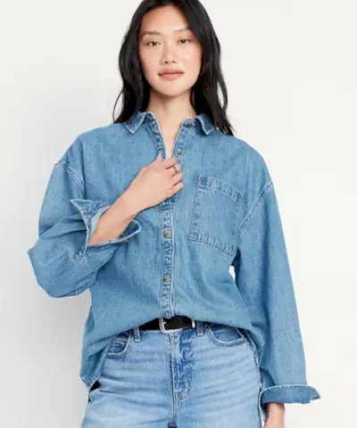 Boyfriend gombos tunika