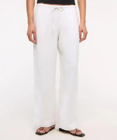 Vászonkeverék felhúzható nadrág