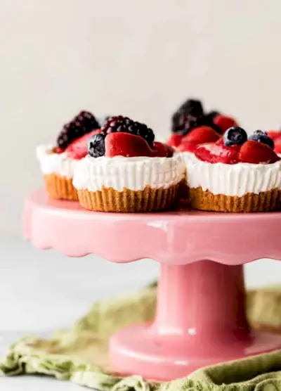 nepečené mini tvarohové koláče