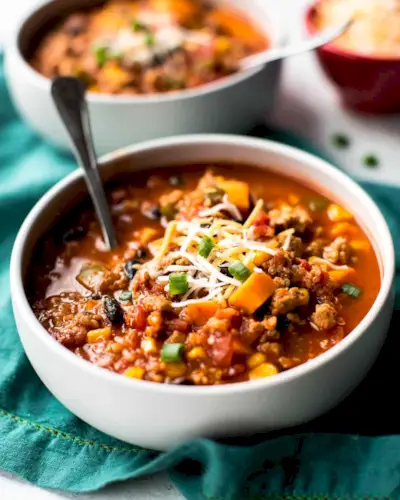 Pomalý hrnec Příprava jídla Taco Spice Chili