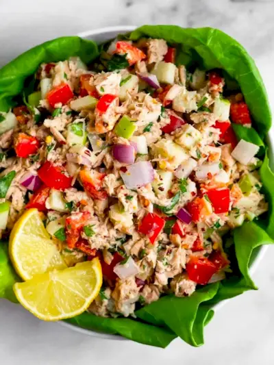 Amanida de tonyina sense maia