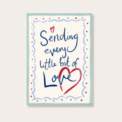 Enviament de la targeta d'amor