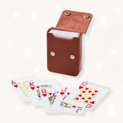 Bőr játékkártya készlet
