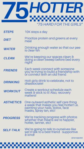 75 Hotter Challenge z vás udělá tu dívku za pouhých 75 dní