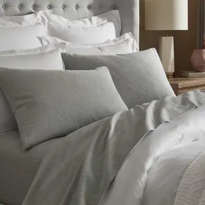 Ensemble de draps unis en flanelle