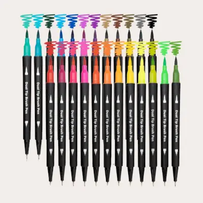 Stylos marqueurs à double pinceau