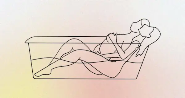 Position sexuelle dans le bain
